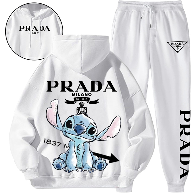 【PRADA】色水墨のスタイルです犬のキャラクターですパーカーのスーツです