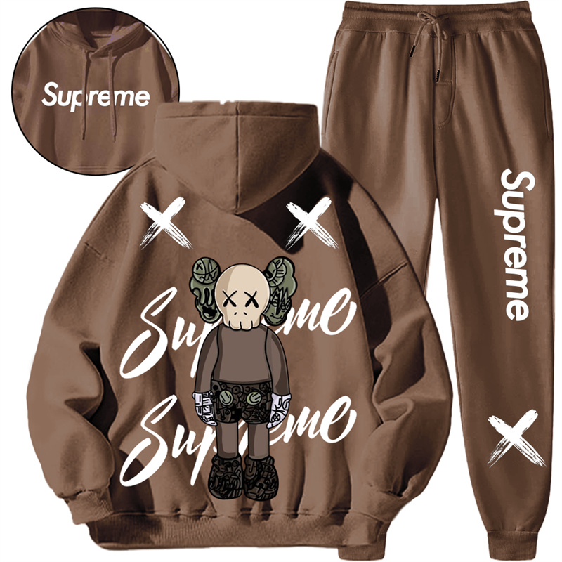 【 Supreme 】かっこいいデザインのファッションのパーカーのスーツです