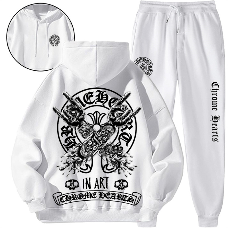【 Chrome Hearts 】アメリカのストリートで流行しているパーカースーツです