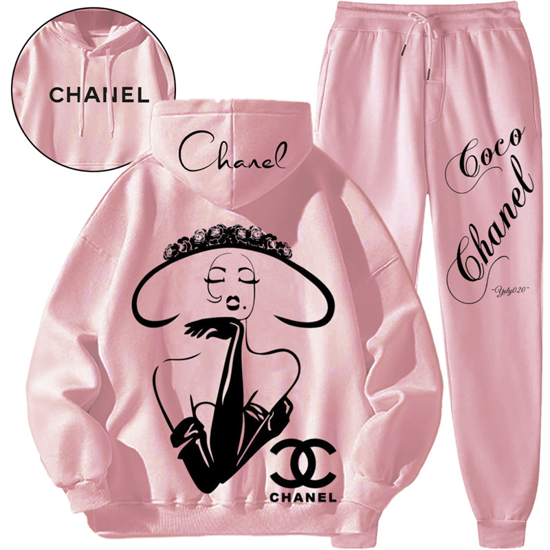 【 Chanel】シンプルなデザインのおしゃれな女性の超流行のパーカーのスーツです