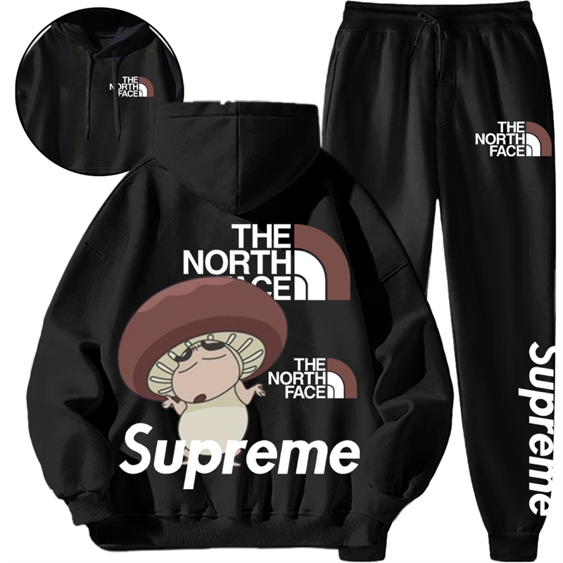 【THE NORTH FACE & SUPREME】しいたけの鉢巻き男の子ですパーカーのスーツです