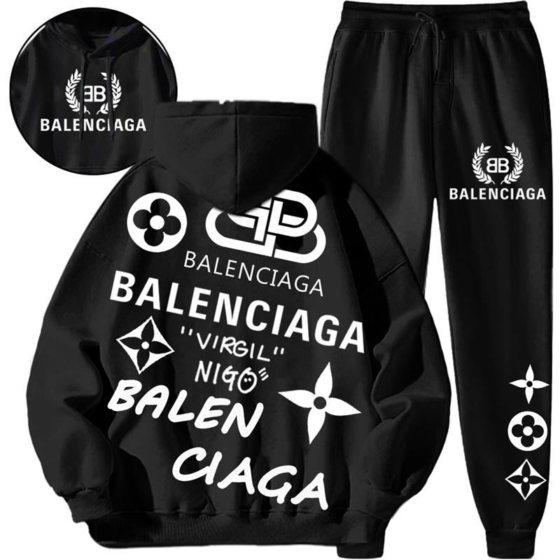 【 Balenciaga】【2本目は半額の4990円で販売します】箇性的なデザインのブランドの衛衣のスーツです