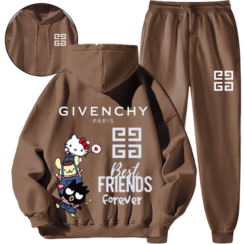 【 Givenchy 】かわいいデザインの猫連名ファッションパーカーのセットです