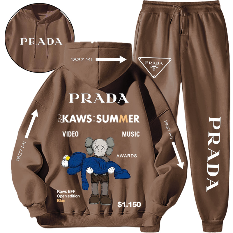 【 Prada 】箇性的なデザインのファッションのパーカーのスーツです