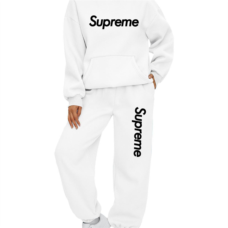 【 Supreme】箇性的なファッションデザインのブランドの連名のパーカーのセットです