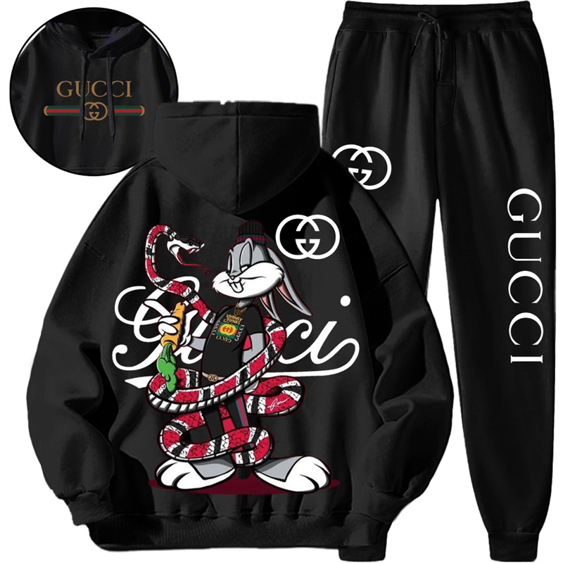 【 Gucci 】ウサギとヘビの友達のファッションパーカーのセットです