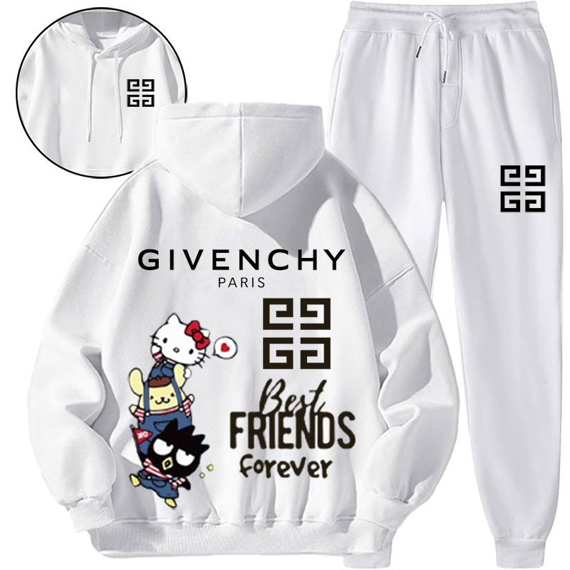 【 Givenchy 】かわいいデザインの猫連名ファッションパーカーのセットです