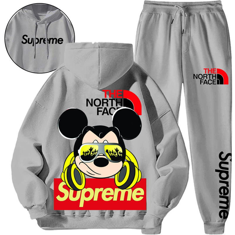 【 Supreme x The North Face 】ミュージックマウスファッション連名パーカーセットです