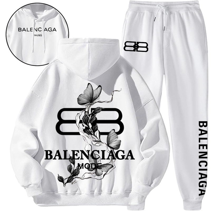 【 BALENCIAGA 】ユニークなデザインですファッション水墨蝶ですパーカーのスーツです