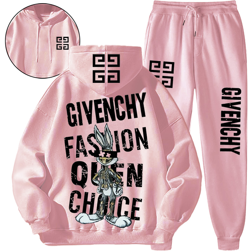 【 Givenchy 】デザイン性おしゃれバトルスタイルうさぎのパーカースーツです