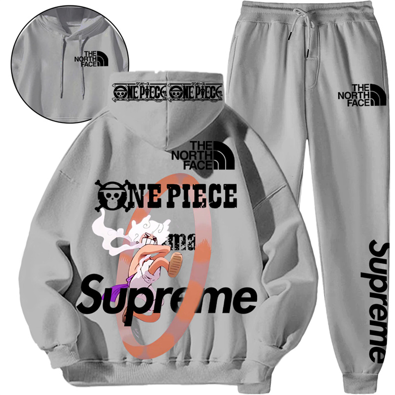 【THE NORTH FACE & SUPREME】独特の姿をした白髪の男の子ですパーカーのスーツです