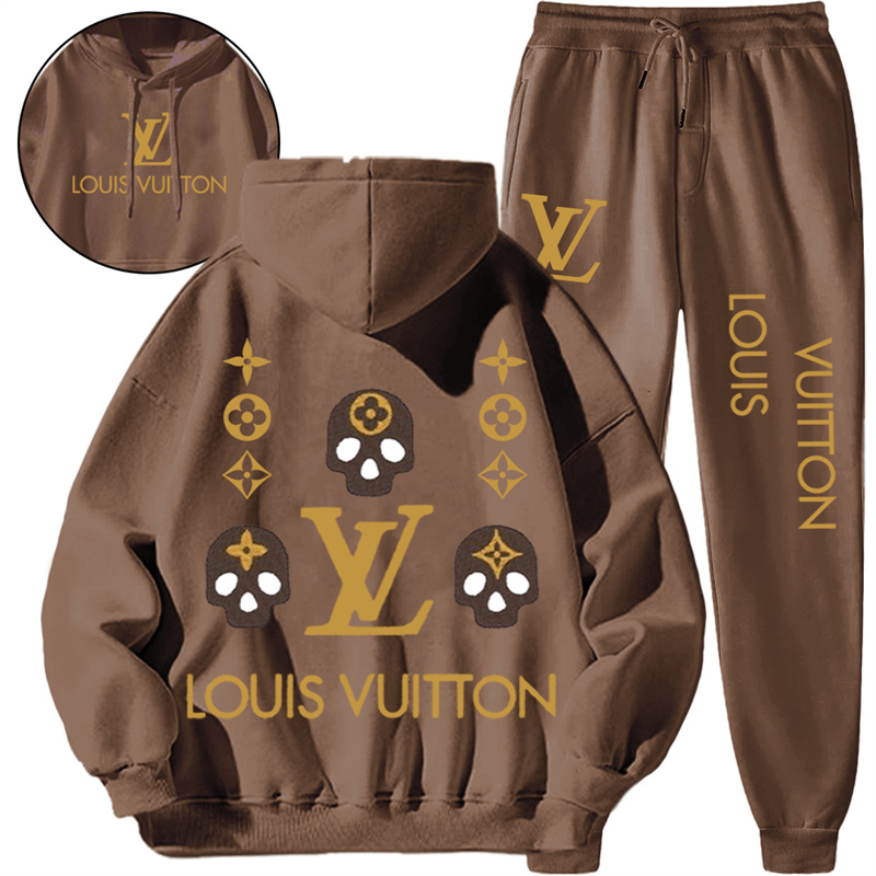 【 Louis Vuitton】デザイン髑髏シンプルなスタイルのパーカーセットです