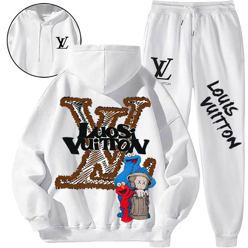 【 Louis Vuitton Malletier 】連名デザインのファッションスタイル箇性的な衛衣のセットです