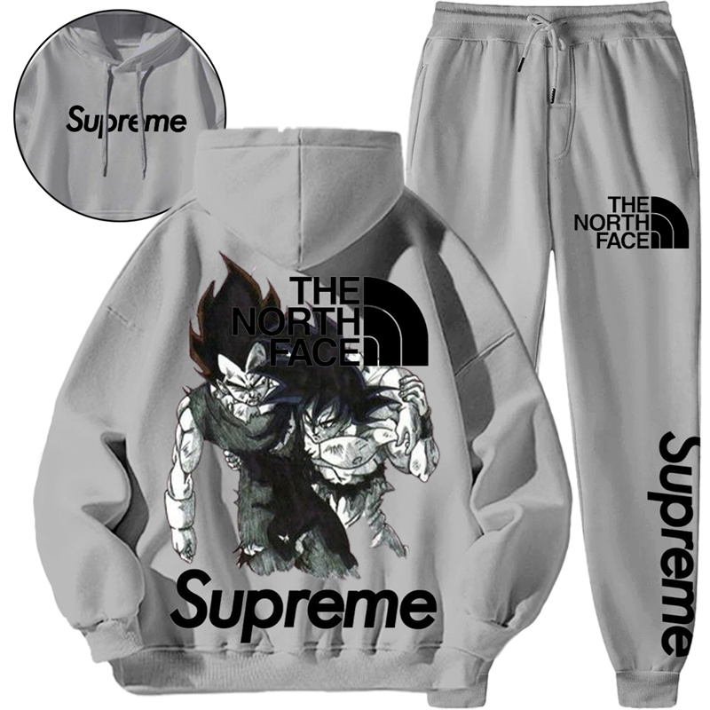 【 Supreme x The North Face 】超人気ファッション連名戦没キャラクターパーカーセット