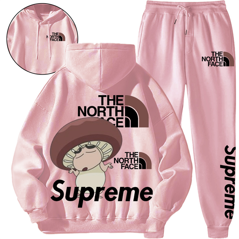 【THE NORTH FACE & SUPREME】しいたけの鉢巻き男の子ですパーカーのスーツです
