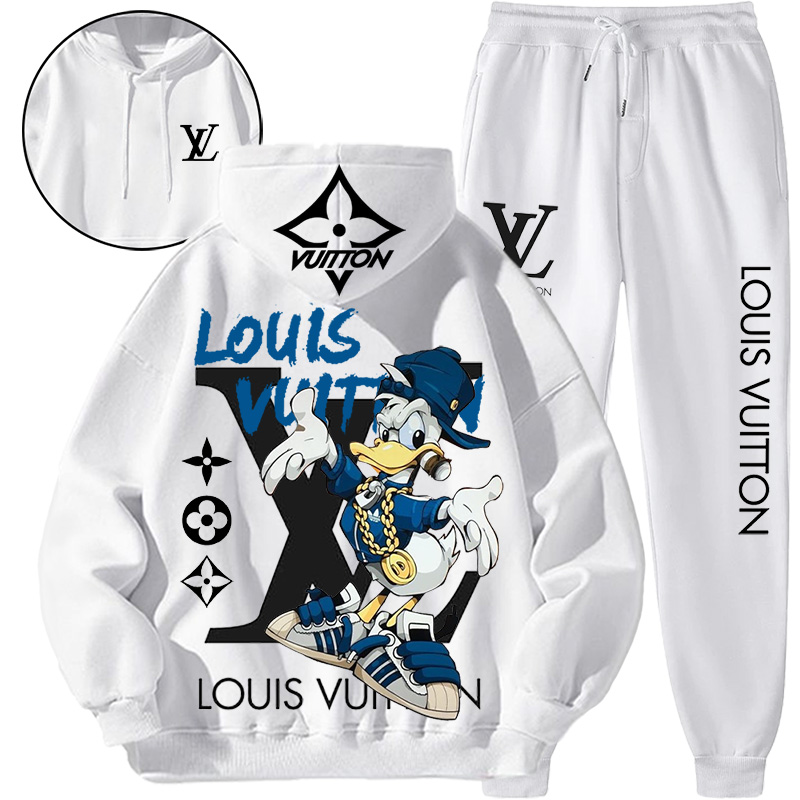 【 Louis Vuitton Malletier 】おしゃれなデザインのアヒルちゃんのパーカーセットです、経典のデザインの風格のファッションの衛衣