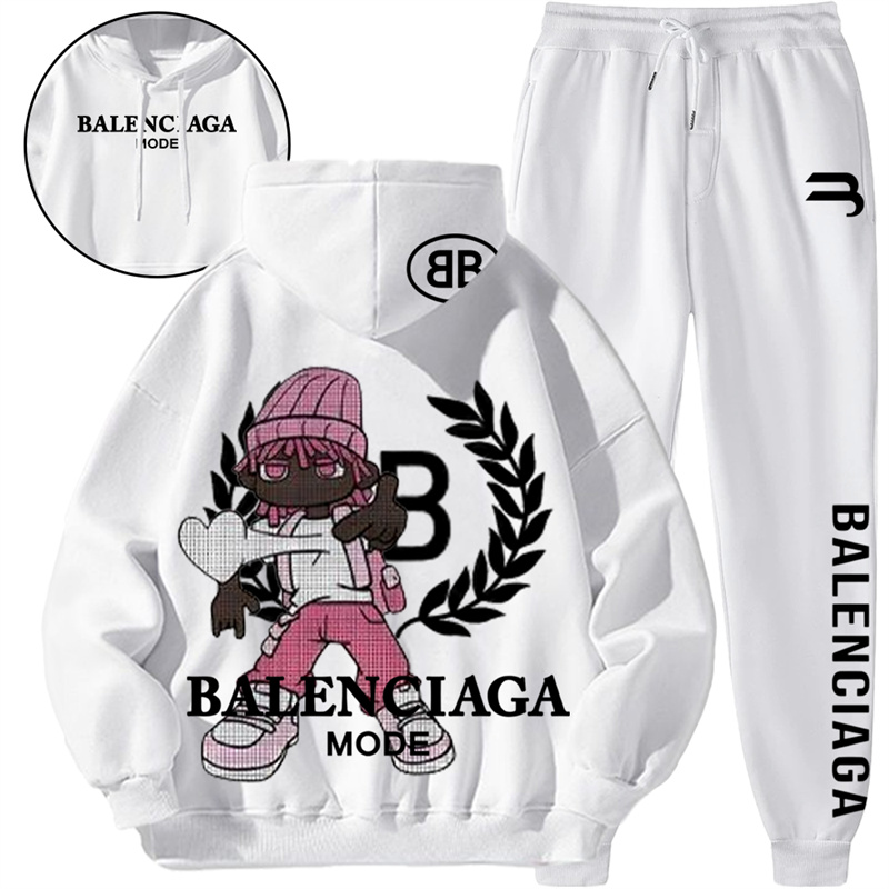 【 BALENCIAGA 】箇性的なファッションの男の子ですパーカーのスーツです