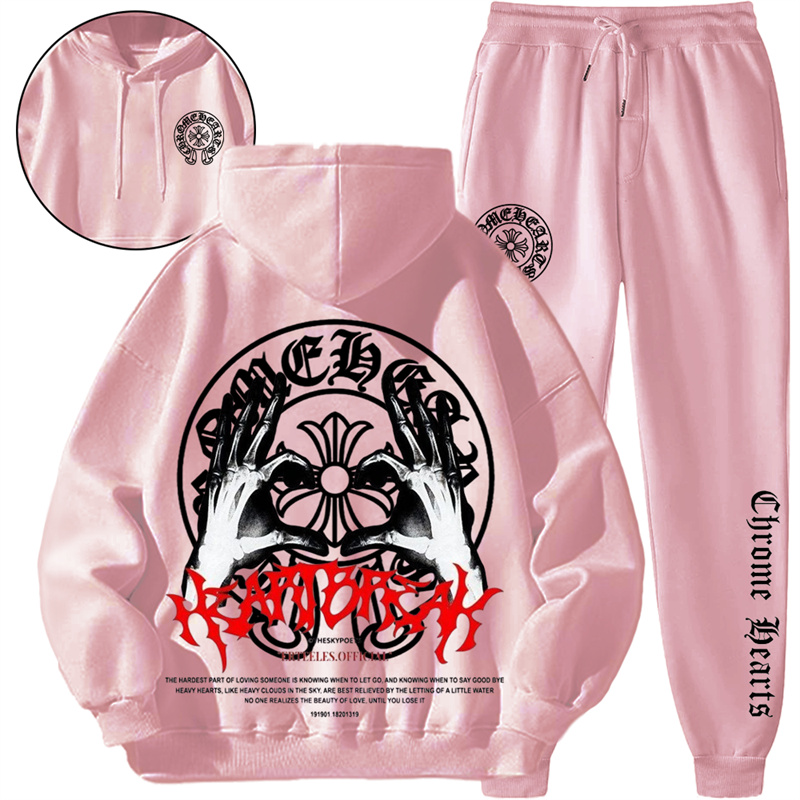 【 Chrome Hearts 】個性的なアメリカンストリートファッションのパーカースーツです