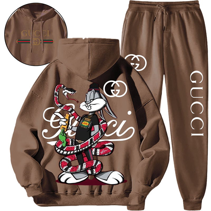 【 Gucci 】ウサギとヘビの友達のファッションパーカーのセットです