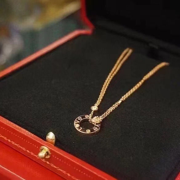 【Cartier】 LOVE ネックレス 18Kゴールド ダイヤモンド2個