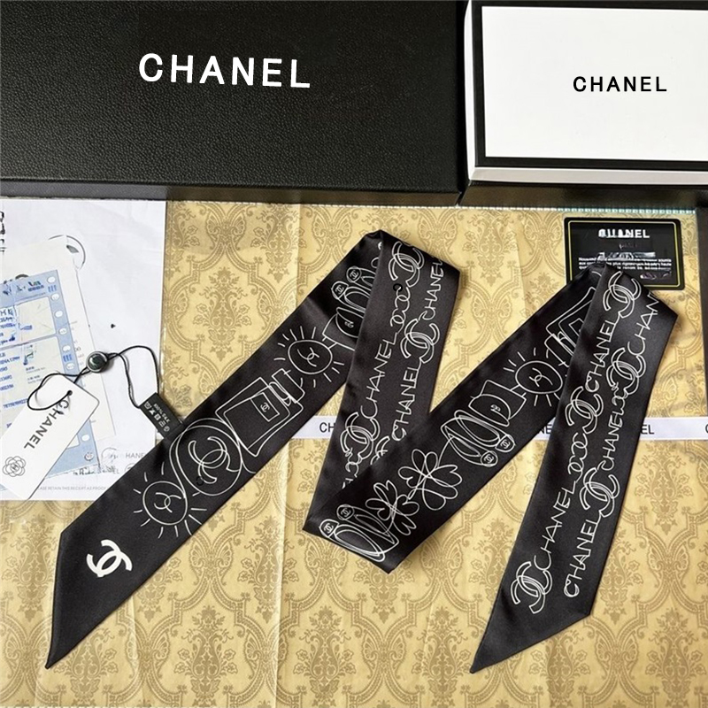 CHANEL 薄手のスカーフ02 ss