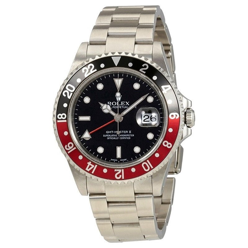 ROLEXロレックスグリニッジタイプ2赤と黒のコーラリング16710COKE