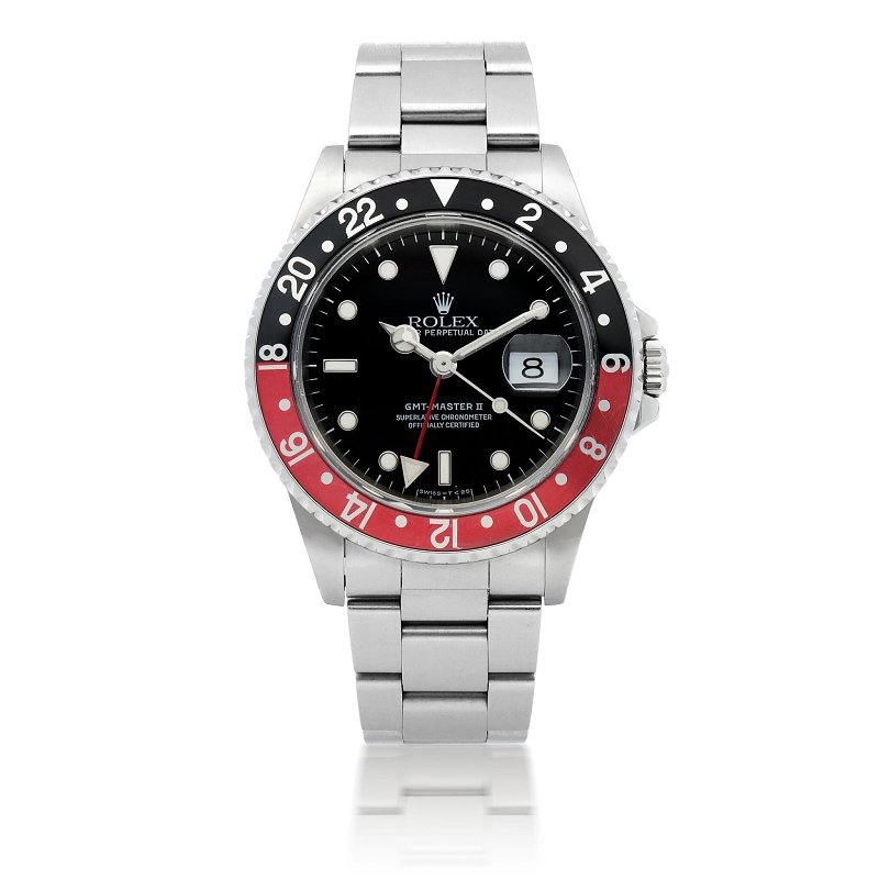 ROLEXロレックスグリニッジタイプ2赤と黒のコーラリング16710COKE