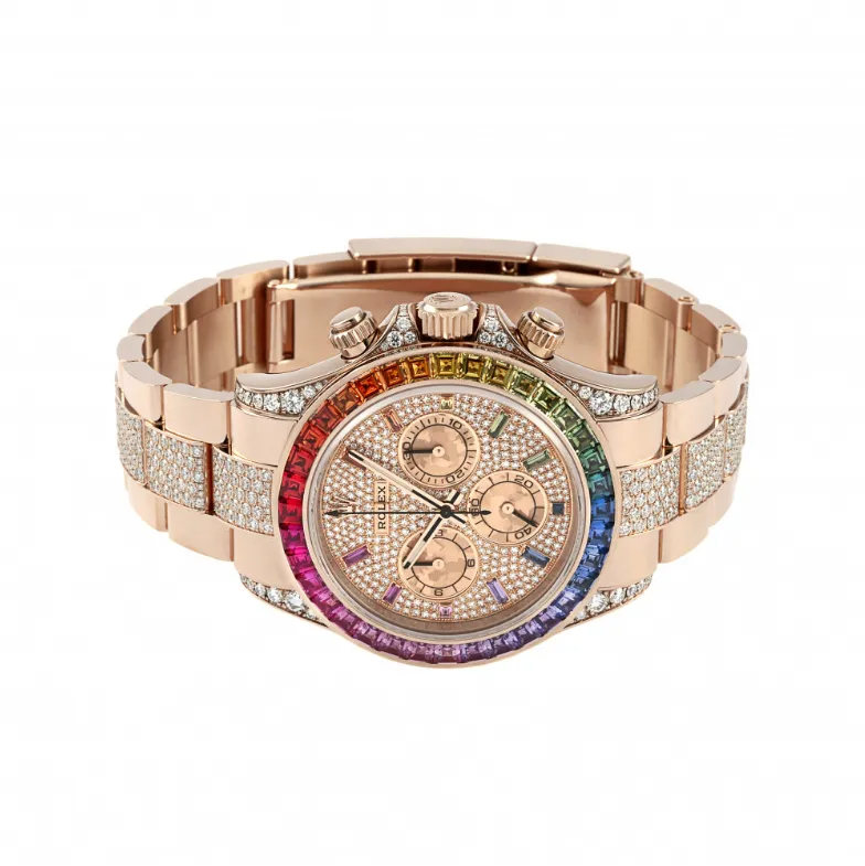 ロレックス ROLEX デイトナ レインボー 全面ダイヤ ブレスダイヤモンド 116595RBOW