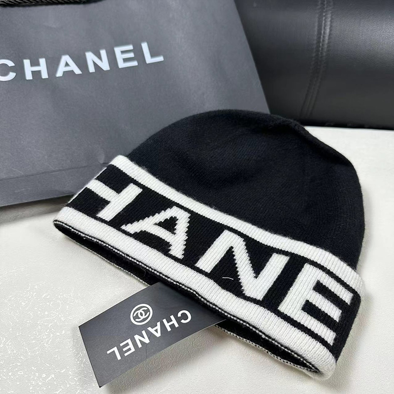 CHANELおしゃれウールニット帽28 SS95463