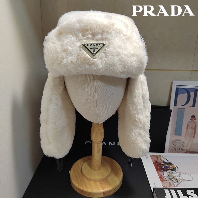 Prada綿毛の帽子26 SS97821