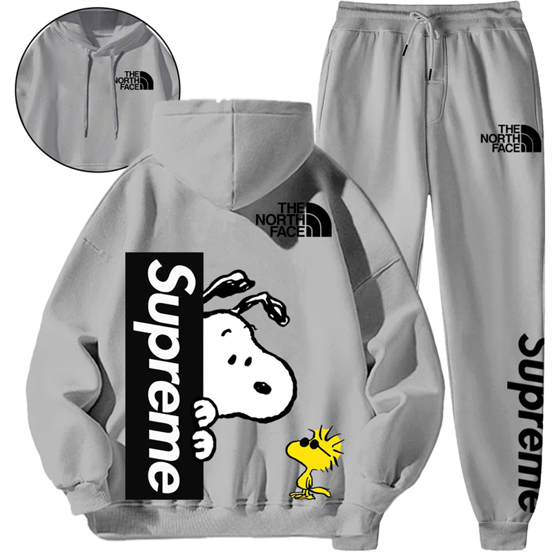 【THE NORTH FACE & SUPREME】SNOOPY ユニークなデザインのかわいい子犬ですパーカーのスーツです