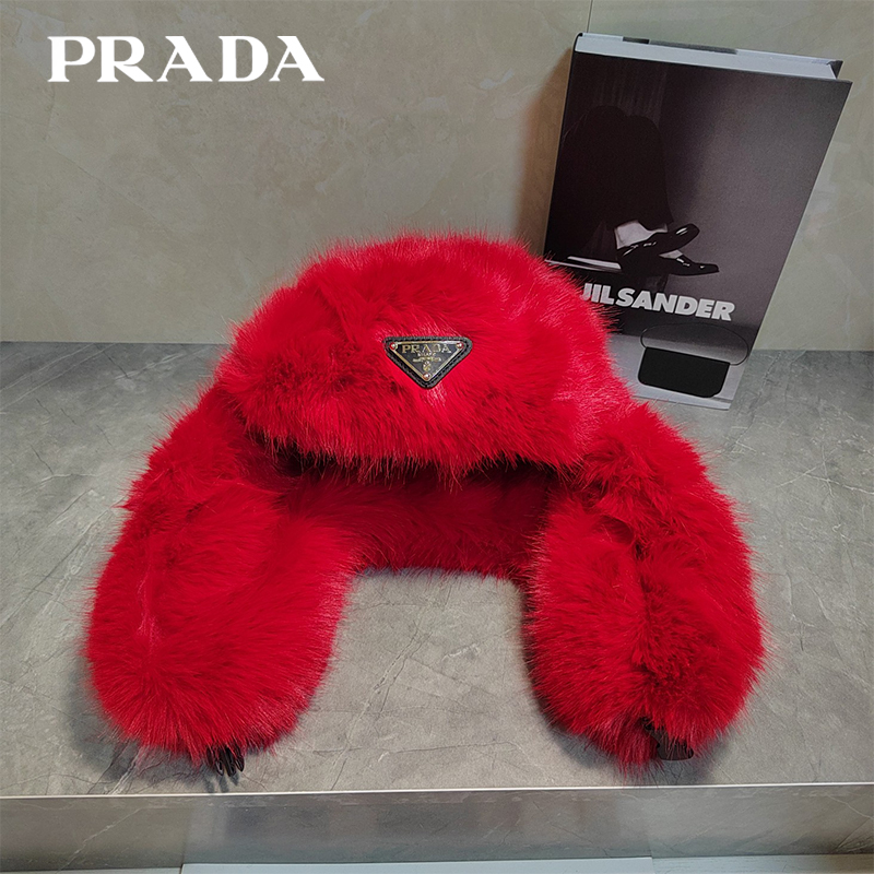 Prada綿毛の帽子17 SS97821