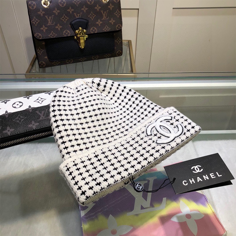 CHANELおしゃれウールニット帽30 SS95465