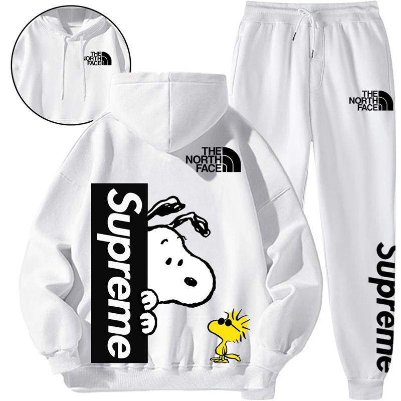【THE NORTH FACE & SUPREME】SNOOPY ユニークなデザインのかわいい子犬ですパーカーのスーツです