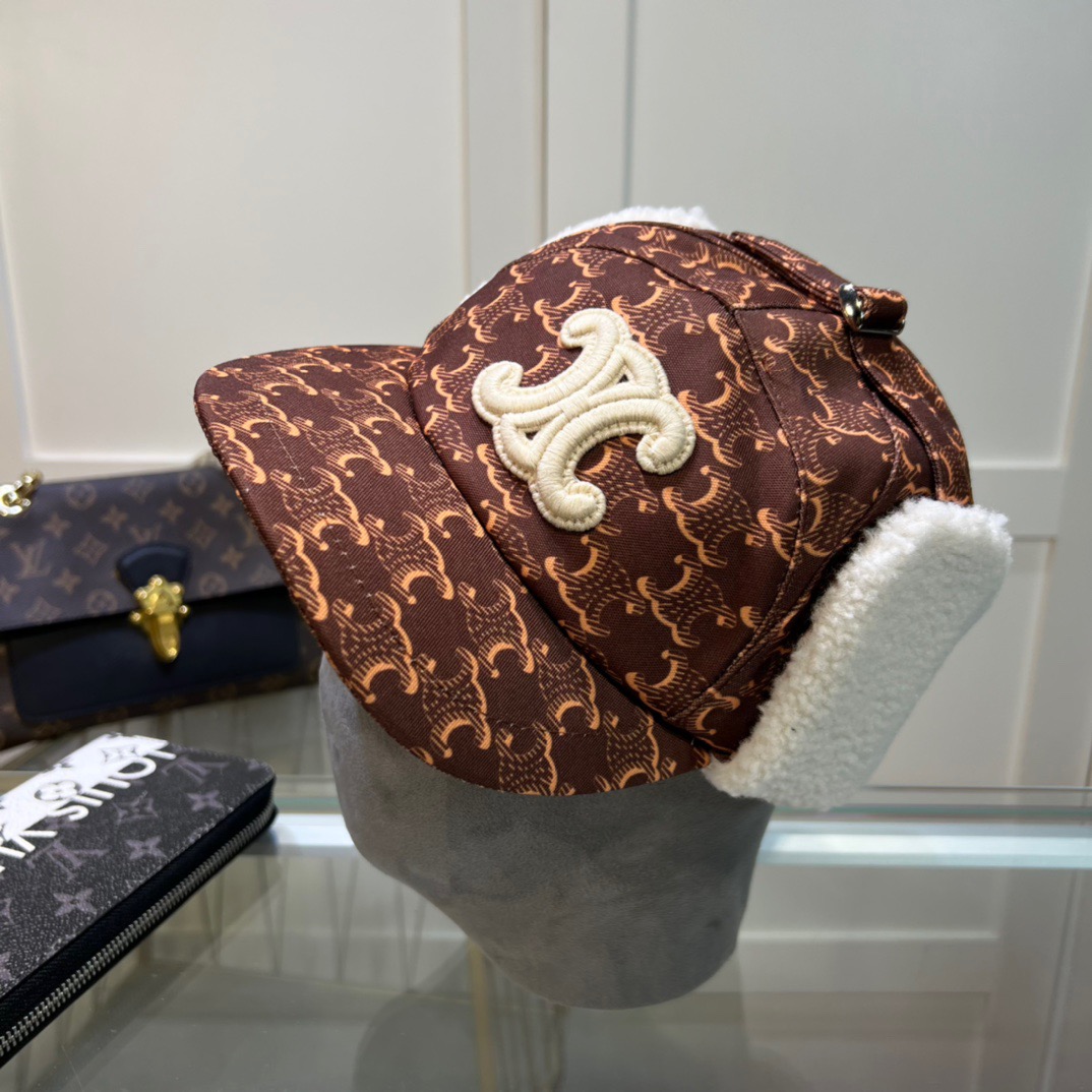 CELINE 野球帽 帽子 ラムズウール