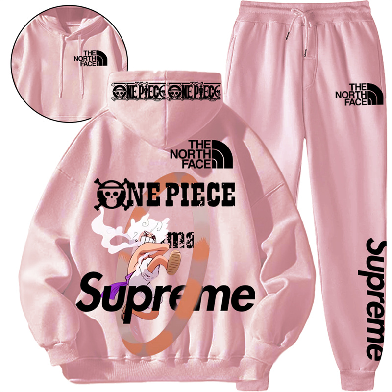 【THE NORTH FACE & SUPREME】独特の姿をした白髪の男の子ですパーカーのスーツです