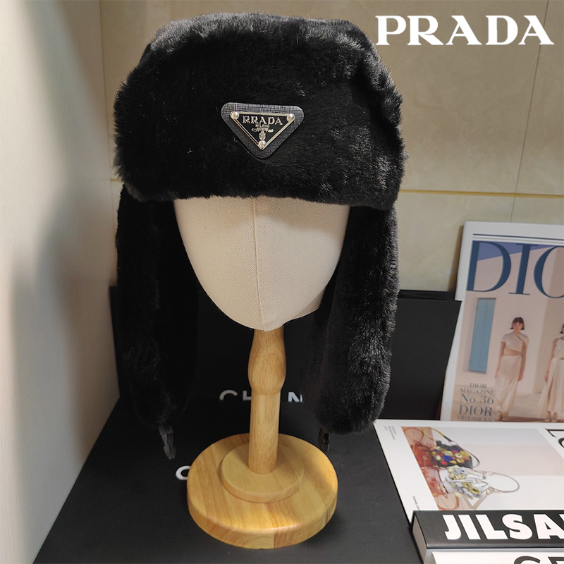 Prada綿毛の帽子27 SS97821