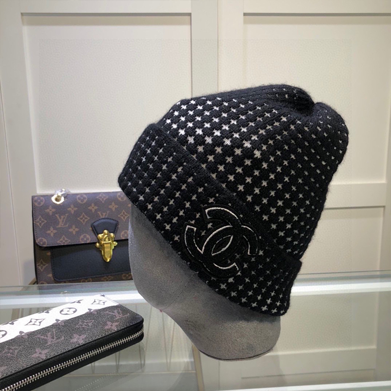 CHANELおしゃれウールニット帽33 SS95465