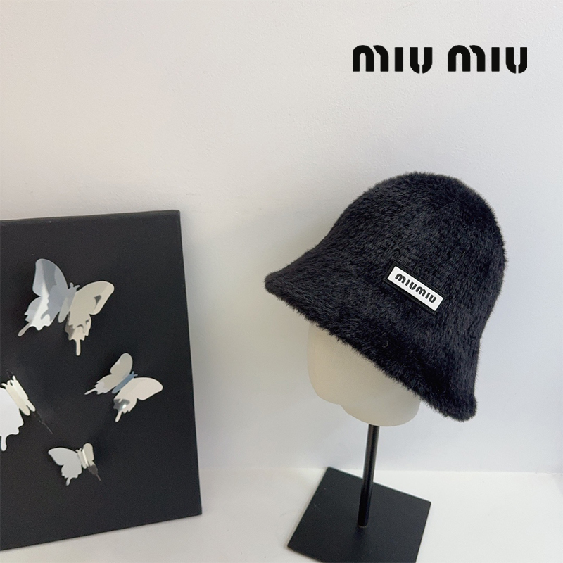 miumiu綿毛の漁師帽 SS96992