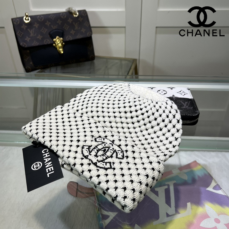 CHANELおしゃれウールニット帽25 SS95461
