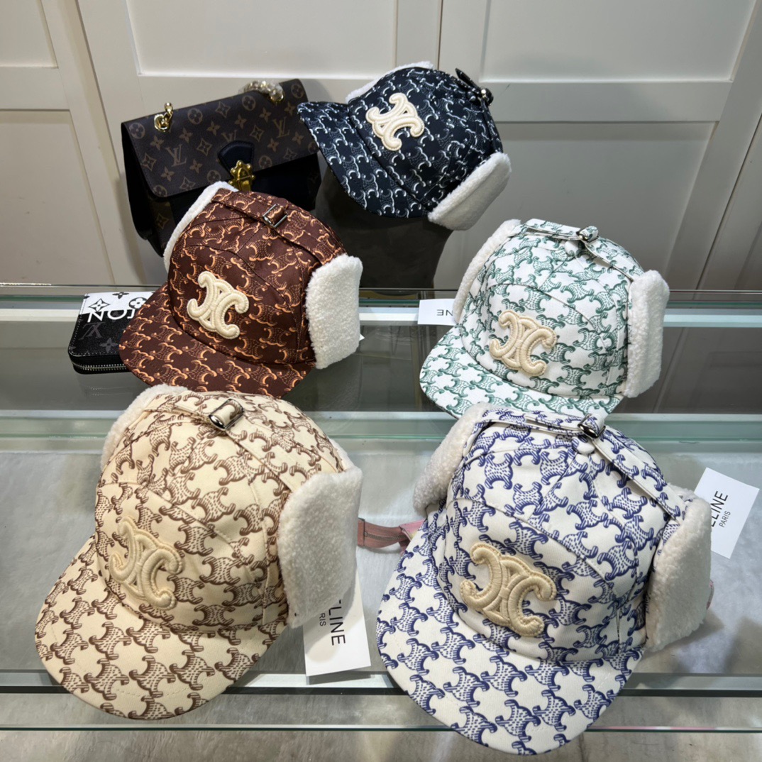 CELINE 野球帽 帽子 ラムズウール