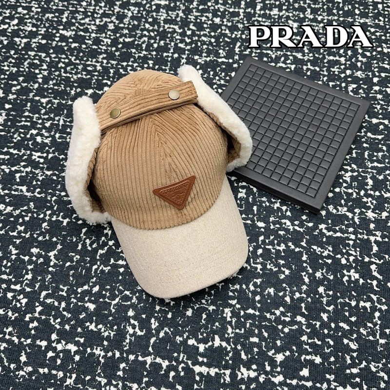 Prada綿毛の帽子23 SS97821
