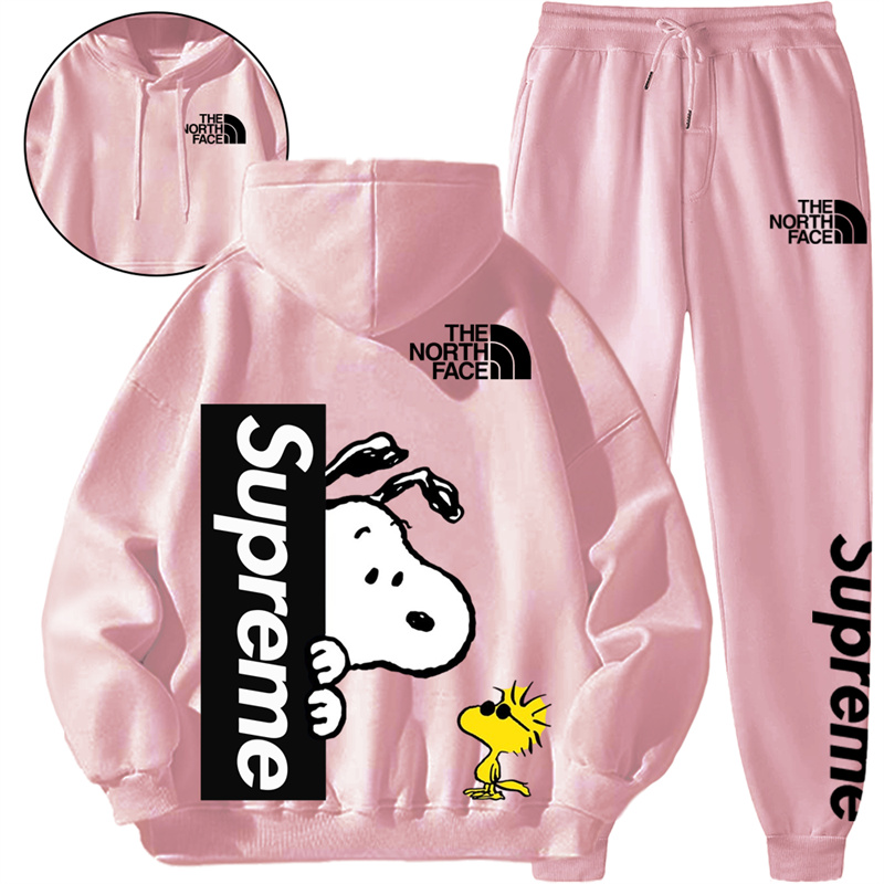 【THE NORTH FACE & SUPREME】SNOOPY ユニークなデザインのかわいい子犬ですパーカーのスーツです