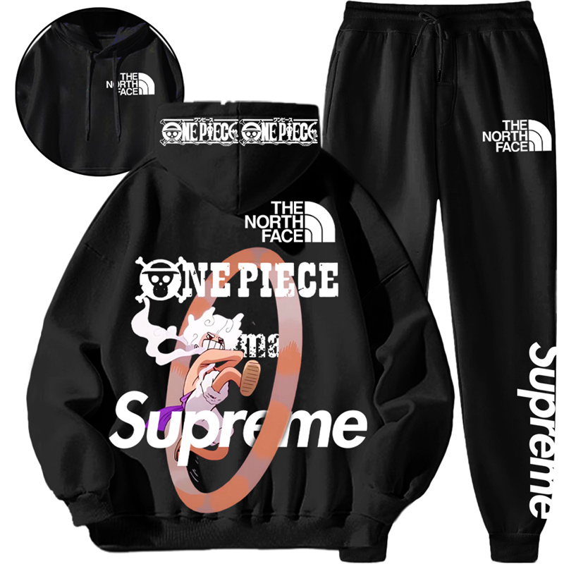 【THE NORTH FACE & SUPREME】独特の姿をした白髪の男の子ですパーカーのスーツです