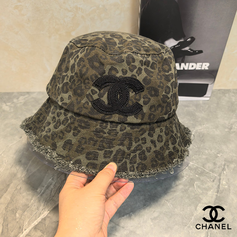 CHANELカウボーイ柄漁師帽10 SS94317