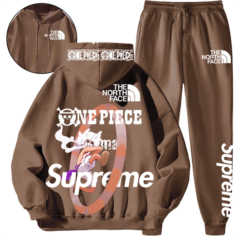 【THE NORTH FACE & SUPREME】独特の姿をした白髪の男の子ですパーカーのスーツです