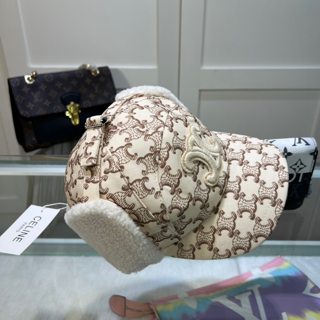 CELINE 野球帽 帽子 ラムズウール