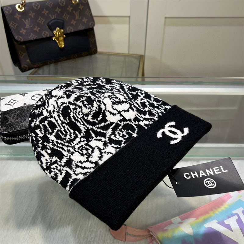 CHANELおしゃれウールニット帽13 SS95459