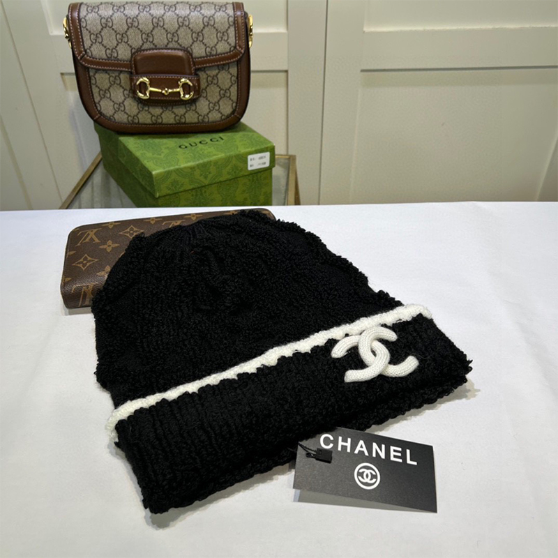 CHANELおしゃれウールニット帽22 SS95460