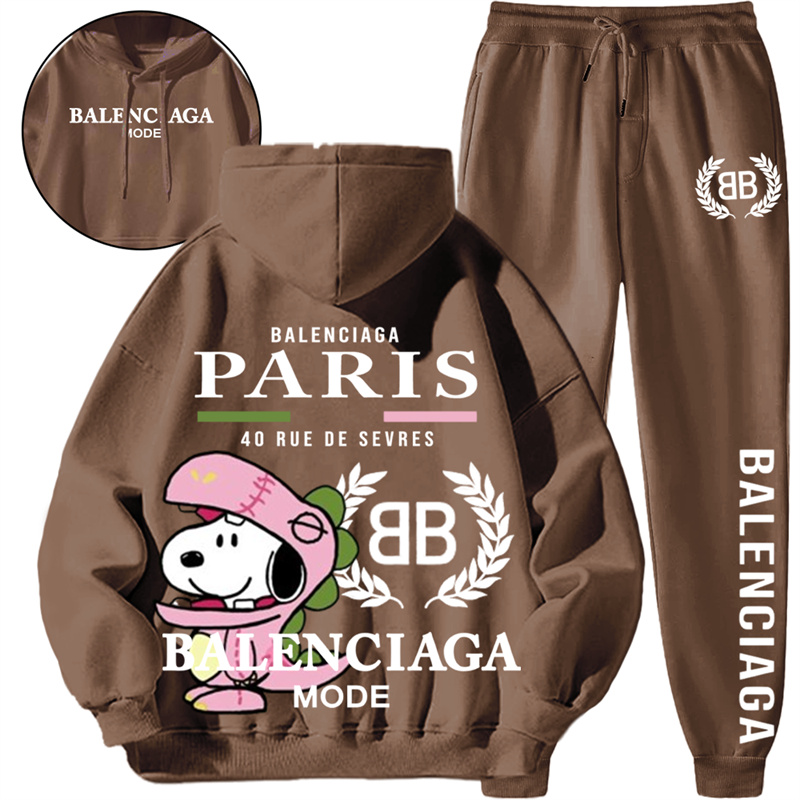 【BALENCIAGA】SNOOPY かわいいデザインです恐竜の服を着た犬ですパーカーのスーツです
